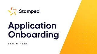 Stamped | Application Onboarding