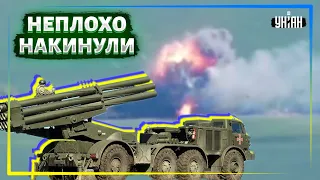 Украинская артиллерия эффектно уничтожает российскую военную технику