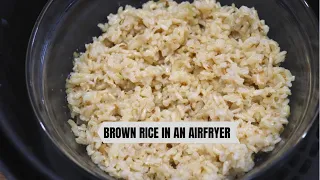 Make Healthy Brown Rice using Air fryer / Cooking Brown Rice in an Air fryer / Air fryer Rice