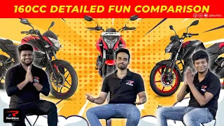 Pulsar NS160 vs. TVS Apache RTR 160 4V vs. Hero Xtreme 160R 4V  | RevNitro