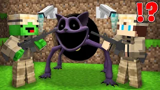 How JJ and Mikey BECAME War vs Scary CATNAP in Minecraft? - in Minecraft Maizen!