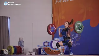 MYRILLA Maria Dimitra (Youth 71kg) Clean & Jerk 92kg - 2019 Youth & U15 EWC