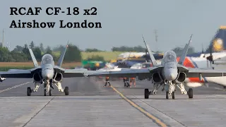 RCAF CF-18 x2 - Airshow London - 2021-08-27.