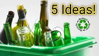 5 Super Glass Bottle Decoration Ideas From Waste Materials! Recycle Diy 👍