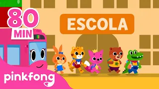 ✏️Vamos estudar com Pinkfong | Feliz Dia do Estudante | +Compilação | Pinkfong Canções para crianças