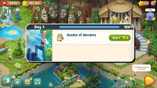 I got 40k Stars - Playrix Gardenscapes New Acres - Garden of Wonders - Day 3 - Android Gampelay