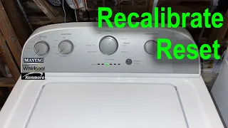 Whirlpool washer reset calibration