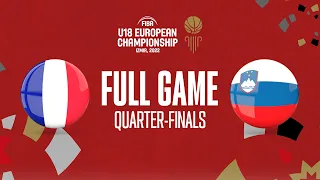 QUARTER-FINALS: France v Slovenia | Full Basketball Game | FIBA U18 European Championship 2022