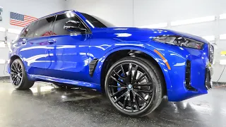 2024 BMW X5 M60i in Marina Bay blue / Paint corrected / Ceramic-coated.