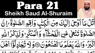 Para 21 Full - Sheikh Saud Al-Shuraim With Arabic Text (HD) - Para 21 Sheikh Al-Shuraim