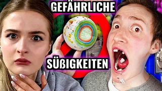 GEFÄHRLICHE Süßigkeiten, die VERBOTEN wurden?! | #lidiro REAGIERT #malternativ