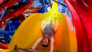 Waterslides at AquaBasilea in Switzerland 🇨🇭