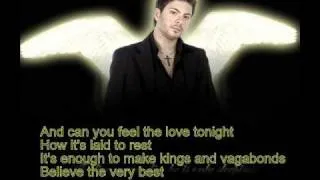 Tose proeski-can you feel the love tonight lyrics