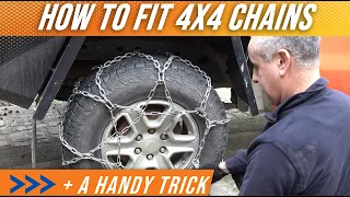 The easy way to fit snow chains to a 4X4