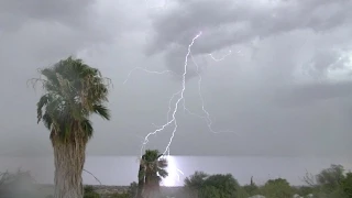 Monsoon 2015 - July 28, Tucson Arizona.  The monsoon returns with heavy rain in SW Tucson.