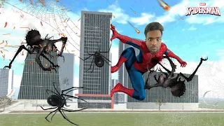 HELPING TO INDIAN 🇮🇳 BIKES DRIVING 3D CITY FROM DANGEROUS SPIDER MAN