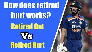 How does retire hurt works in cricket || retired out Vs retired hurt || English || Ramakrishna Buzz