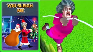 Scary Teacher 3D | miss T Kidnaped Santa Walkthrough (iOS Android)