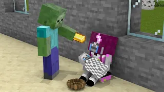 Monster School: Poor Baby Skeleton 3 - Sad Story - Minecraft Animation