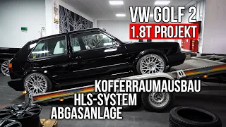 LEVELLA | VW Golf 2 1.8T | Kofferraumausbau, HLS-System, Abgasanlage