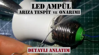 Led Ampül Tamiri - Smd Led Değişimi - Smd Led Lehimleme - Led Ampül Arıza Tespiti - Ampül Tamiri