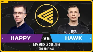 WC3 - [UD] Happy vs HawK [HU] - GRAND FINAL - B2W Weekly Cup #110