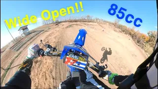 Wide Open on a 2019 Yamaha Yz85 vs 250s and 450s