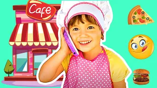 Milana cooking pretend play with kitchen toys|Fun Stories| Kids Cafe| F