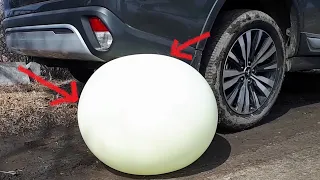 EXPERIMENT:CAR vs BIG BALLOON