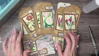 Handmade ephemera - Mass making Tags - Fast Tags for Junk Journal