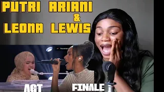 I AM HEARTBROKEN! Putri Ariani and Leona Lewis Duet On AGT Finale/ REACTION