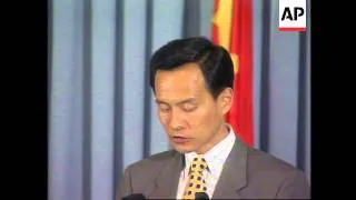 CHINA: BEIJING: FOREIGN MINISTRY BRIEFING