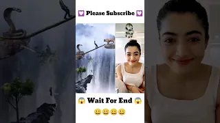 Rashmika Mandanna React's 😍😍 #shorts #dance #song