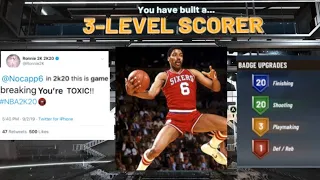 NBA2K20 BEST BUILD DR.J HAS FINALLY BEEN CREATED ON THIS GAME!!!!