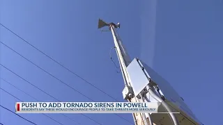 Powell pushing for its own tornado sirens