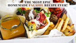 How To Make The Most EPIC Homemade Falafel Ever!  With a Healthy Air fryer Option As Well!