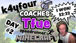 coaching Tfue 53 minute speedrun (bastion blind travel run, stables) minecraft 1.16.1 RSG Any%