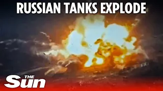 Ukraine Russia War: Russian tanks are blown to pieces by Ukrainian drones