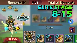 Lords Mobile - Elite Stage 8-15 | Without using any P2P Heroes | Strategy