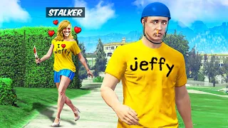 Jeffy Was STALKED by A CRAZY FAN GIRL in GTA 5!