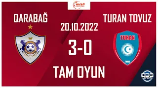 Qarabağ 3:0 Turan Tovuz  |  Misli Premyer Liqası, 11-ci tur | TAM OYUN