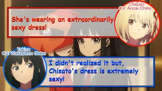 [Eng Subs] Thoughts on Chisato's dress and Takina's suit