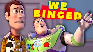 we BINGED every Toy Story movie...