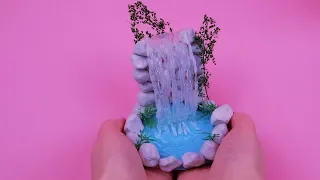 DIY Miniature Hot Glue Waterfall Tutorial