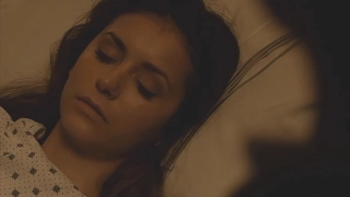 The Vampire Diaries 6x22 Elena at the hospital with Damon, Kai comes in