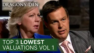 Top 3 Lowest Valuations In The Den | Vol.1 | COMPILATION | Dragons' Den