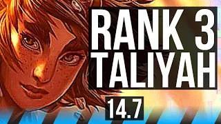 TALIYAH vs AHRI (MID) | Rank 4, Rank 3 Taliyah, 5/0/4 | KR Challenger | 14.7