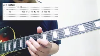 Lost Without Your Love Guitar Solo   Tutorial | Lesson | Cover | with Tabs on Screen | by Bread