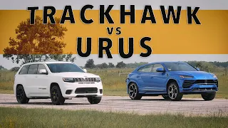 Jeep Trackhawk vs Lamborghini Urus | Drag Race Comparison