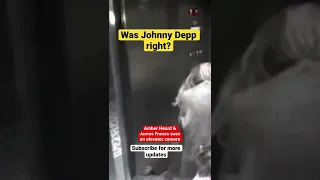 Amber Heard and James Franco seen on elevator camera. Was Johnny Depp right? #johnnydepp #amberheard